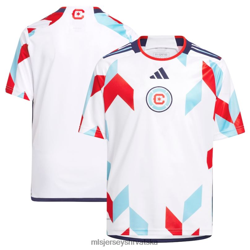 dres B2N0P157 MLS Jerseys djeca chicago fire adidas bijeli 2023 kit za sve replike dresova