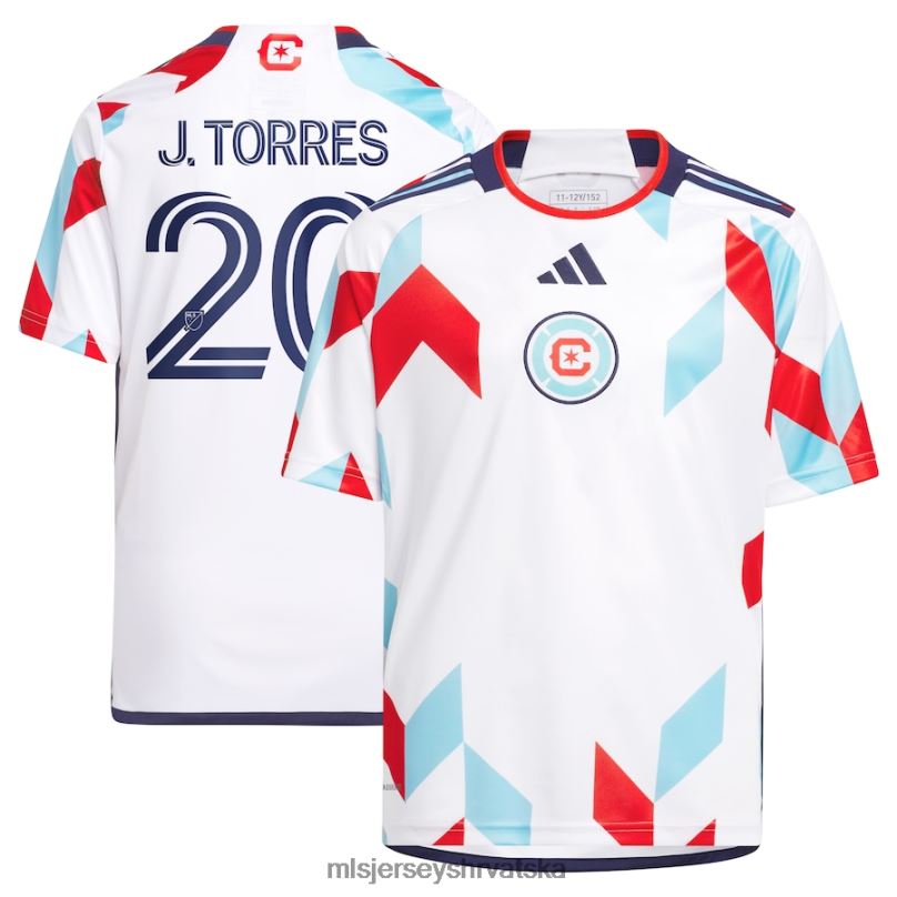 dres B2N0P1170 MLS Jerseys djeca chicago fire jairo torres adidas bijeli 2023 kit za sve replike dresova igrača
