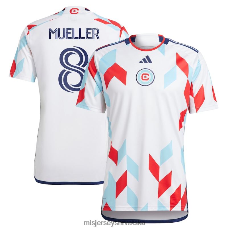 dres B2N0P686 MLS Jerseys muškarci chicago fire chris mueller adidas bijeli 2023 kit za sve replike dresova igrača
