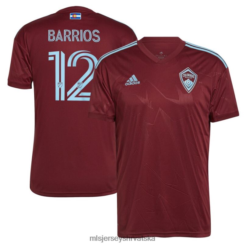 dres B2N0P1254 MLS Jerseys muškarci colorado rapids michael barrios adidas bordo 2022 klupska replika igračevog dresa