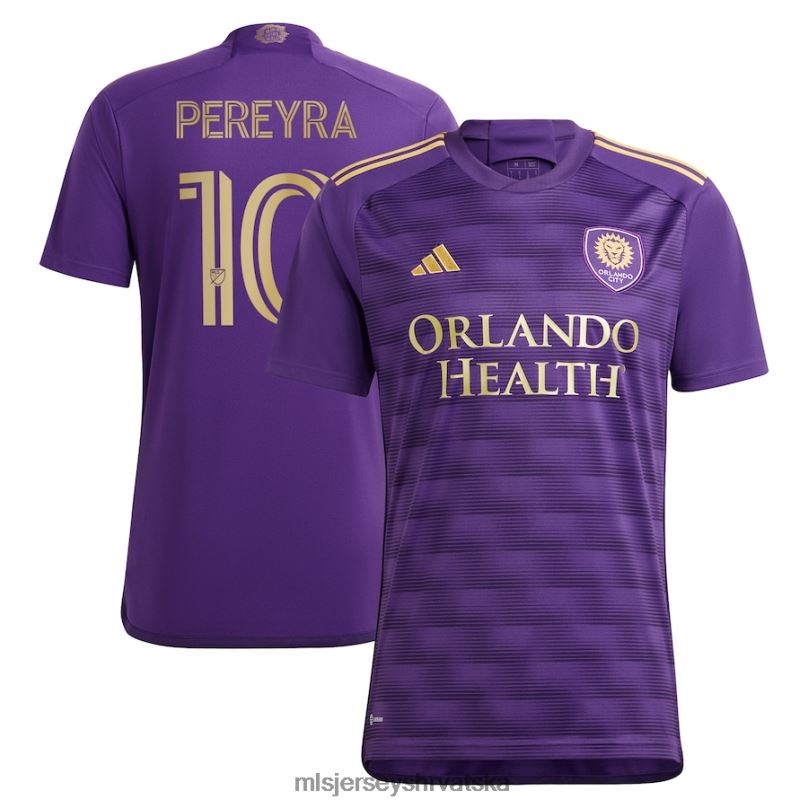 dres B2N0P899 MLS Jerseys muškarci orlando city sc mauricio pereyra adidas purple 2023 the wall kit replika igračevog dresa