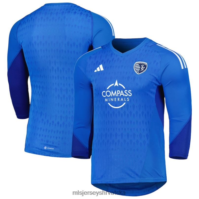 dres B2N0P494 MLS Jerseys muškarci sportski kansas city adidas plavi vratarski dres dugih rukava 2023 replika