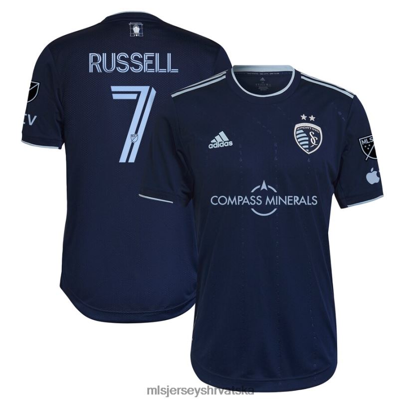 dres B2N0P736 MLS Jerseys muškarci sportski kansas city johnny russell adidas plavi 2023 state line 3.0 autentični dres za igrače
